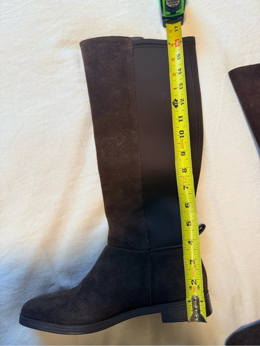 Splendid Tall Suede Boots in Dark Brown